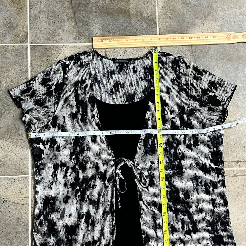 Notations Plus-Size Mock 2-Piece Top Size 3X - Picture 7 of 10